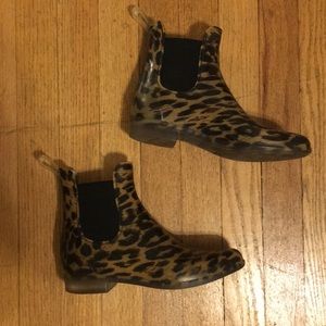 Leopard rainboots